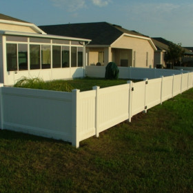 4ft Privacy Fence With Flat Caps Vinyl Privacy 4ft With Flat Caps Tampa