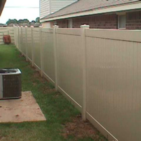 Tan Vinyl Privacy Fence Vinyl Privacy Fence Tan Tampa