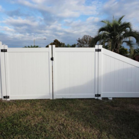 Transitional Fence Panel Vinyl Transition Fence Panel Tampa