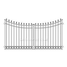 Conclave Aluminum Fence Gate Aluminum Gate Concave