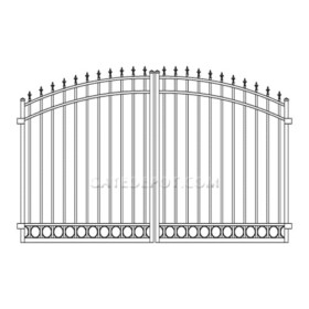 Convex Aluminum Fence Gate Aluminum Gate Convex