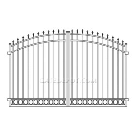 Convex Aluminum Fence Gate Aluminum Gate Convex