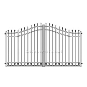 S-Curve Gate - Aluminum Fence S-Curve Gate - Aluminum Fence