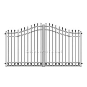 S-Curve Gate - Aluminum Fence S-Curve Gate - Aluminum Fence