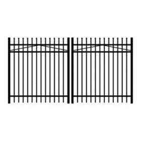 Straight Top Gate Aluminum Gate Straight Top
