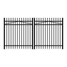 Straight Top Gate Aluminum Gate Straight Top