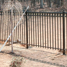 3-Rail Closed Top Circles Aluminum Fence 3-Rail Closed Top Circles Lake Magdalene