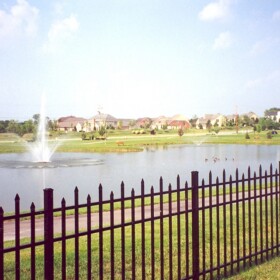 3 Rail Staggered Picket - 4ft Aluminum Fence 3-Rail Staggered Picket 4ft Riverview Florida