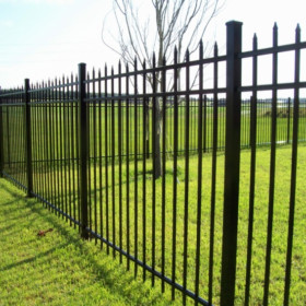 3 Rail Staggered Picket - 6ft Aluminum Fence 3-Rail Staggered Picket 6ft Trinity Florida