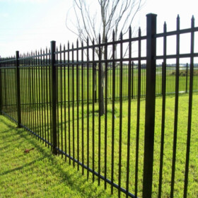 3 Rail Staggered Picket - 6ft Aluminum Fence 3-Rail Staggered Picket 6ft Trinity Florida