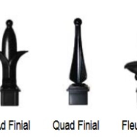 Aluminum Fence Caps & Finials Tampa, Aluminum, Fence, Adornments, Caps, Spears, Finials, Fleur Delis, Rings, Butterfly, Scroll, Estate, Scroll