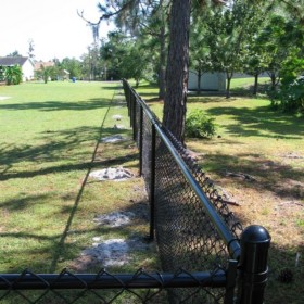 Color Coated Chain Link Fence Tampa