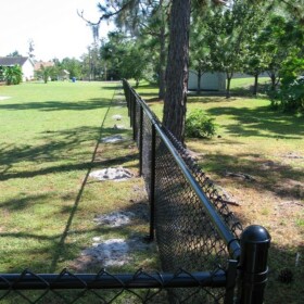 Color Coated Chain Link Fence Tampa